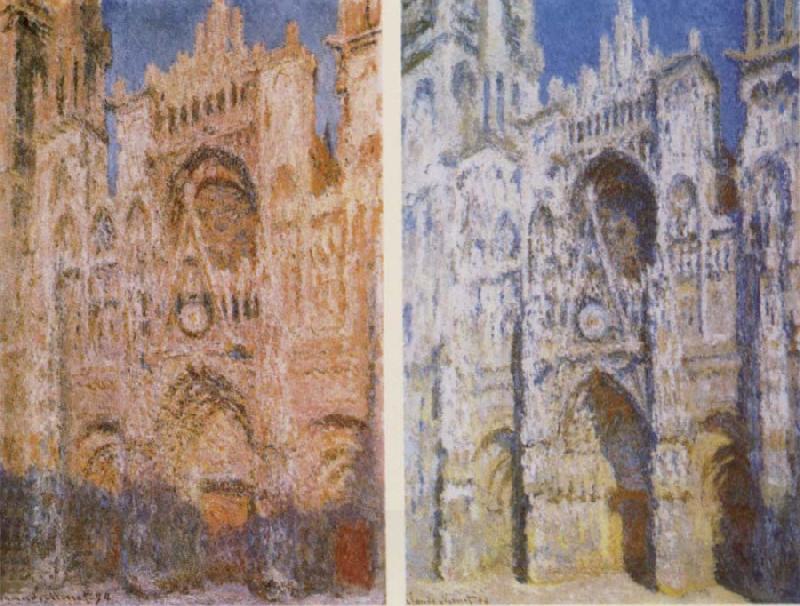 Claude Monet The West Doorway and the Cathedral of Rouen oil painting picture